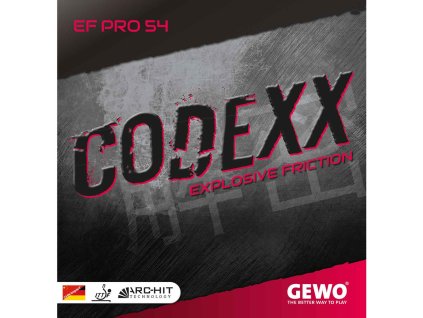 Borítás Gewo Codexx EF Pro 54 (Borítás szín fekete / BLACK, Szivacs vastagság 2,2 mm)