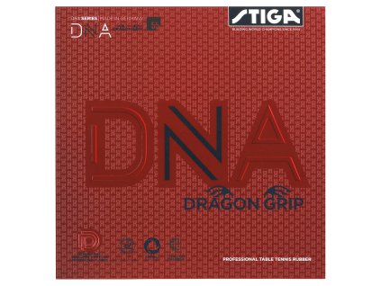 Borítás STIGA DNA Dragon Grip (Borítás szín fekete / BLACK, Szivacs vastagság 2,3 mm)