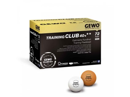 Pingpong tréning labdák Gewo Training CLUB 40+** 72db (Válasszon színt narancssárga)