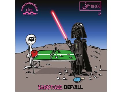 Borítás Der Materialspezialist Sabotage DEF/ALL (Borítás szín fekete / BLACK, Szivacs vastagság 0,5 mm)