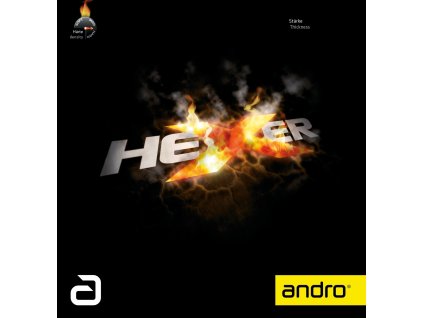 Borítás Andro Hexer (Borítás szín piros / RED, Szivacs vastagság 2,1 mm)