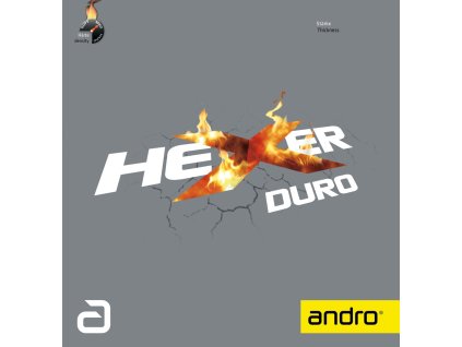 Borítás Andro Hexer Duro (Borítás szín piros / RED, Szivacs vastagság 2,1 mm)