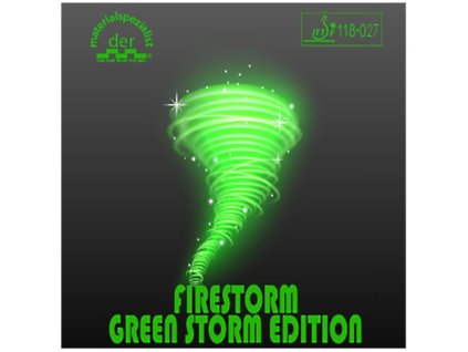 Borítás Der Materialspezialist Firestorm Green Storm (Borítás szín zöld / GREEN, Szivacs vastagság 2,1 mm)