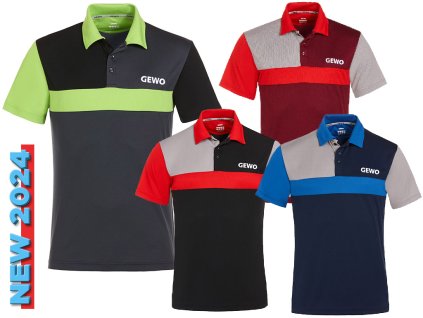 Trikó GEWO Ravenna - Poly (Textil méret 4XL, Válasszon színt fekete / piros)