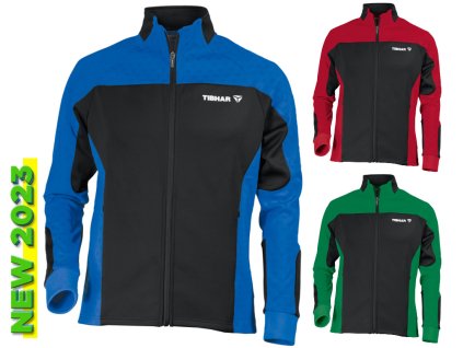 Melegítő felsőrész Tibhar TREND (Textil méret 4XL, Válasszon színt fekete / zöld)