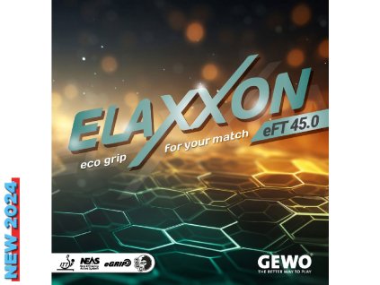 Borítás Gewo Elaxxon eFT 45.0 (Borítás szín piros / RED, Szivacs vastagság 2,3 mm)
