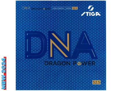 Borítás STIGA DNA Dragon Power 52,5 (Borítás szín piros / RED, Szivacs vastagság 2,15 mm)
