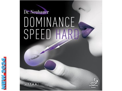 Borítás Dr. Neubauer DOMINANCE SPEED HARD (Borítás szín piros / RED, Szivacs vastagság 2,1 mm)