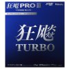 Ütőborítás Nittaku Hurricane PRO 3 TURBO BLUE (Borítás szín fekete / BLACK, Szivacs vastagság 2,0 mm)