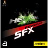 Borítás Andro Hexer Powergrip SFX (Borítás szín piros / RED, Szivacs vastagság 2,1 mm)