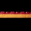 Borítás Andro Hexer Pips+ (Borítás szín piros / RED, Szivacs vastagság 2,1 mm)