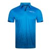 donic poloshirt splash flex cyan front web