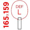 DEF L = 165x159 mm