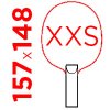 XXS = 157x148 mm
