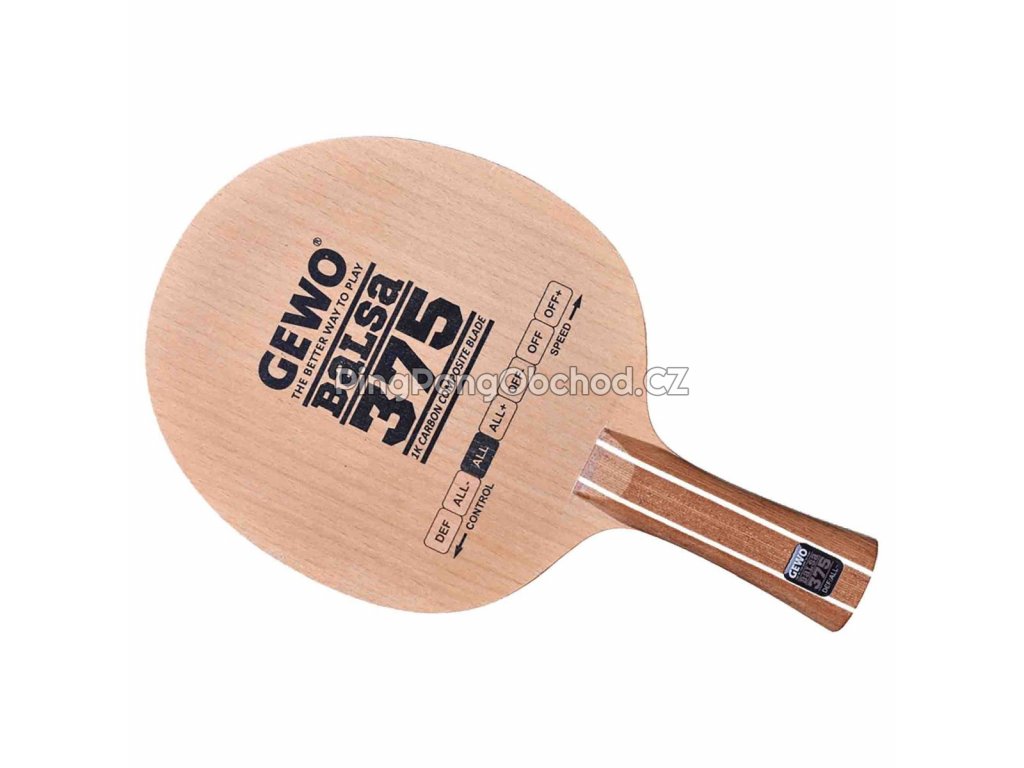 Gewo Balsa Carbon 375(Handle type Straith / ST)