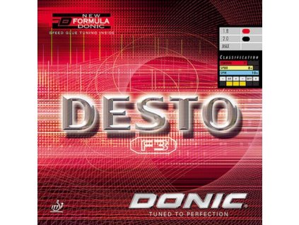Poťah Donic Desto F3 (Poťah farba čierny / BLACK, Hrúbka špongie max)