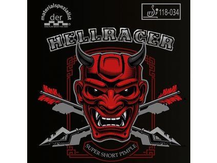 Poťah Der Materialspezialist HELLRACER (Poťah farba čierny / BLACK, Hrúbka špongie 2,1 mm)