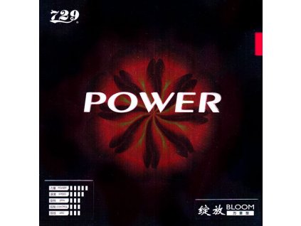 Poťah Friendship Bloom Power (Poťah farba čierny / BLACK, Hrúbka špongie 2,2 mm)