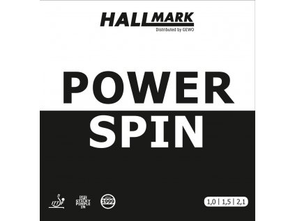 Poťah Hallmark Power Spin (Poťah farba čierny / BLACK, Hrúbka špongie 2,1 mm)