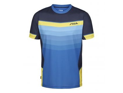 Tričko Stiga RIVER blue/navy/yellow (Veľkosť textil 3XL)