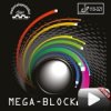Poťah Der Materialspezialist MEGA-BLOCK (Poťah farba čierny / BLACK, Hrúbka špongie 2,0 mm)