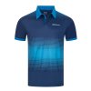 donic poloshirt push blue front web