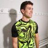 JOMA tričko LION II SHORT SLEEVE T-SHIRT BLACK FLUOR YELLOW