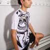 JOMA tričko LION II SHORT SLEEVE T-SHIRT WHITE BLACK