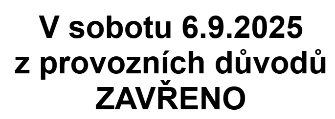 Zavřeno 6.9.2025