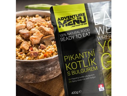 Jídlo ADVENTURE MENU 400g Pikantní kotlík s bulgurem