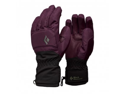 damske zimni rukavice blackberry black diamond w mission gloves blackberry l