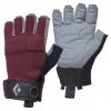 cf5b2311 damske rukavice black diamond w s crag half finger gloves cervena bordeaux (1)