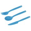 camp cutlery set blue