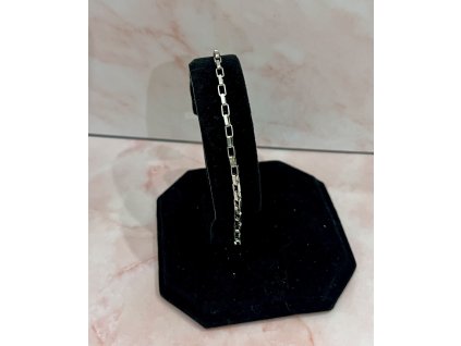 Urban Link karkötő  ezüst színű női karkötő | modern, szögletes láncszemekkel