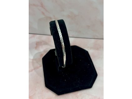 Mirror Shine karkötő  ezüst színű női karkötő | lapos, tükörfényes láncszemekkel