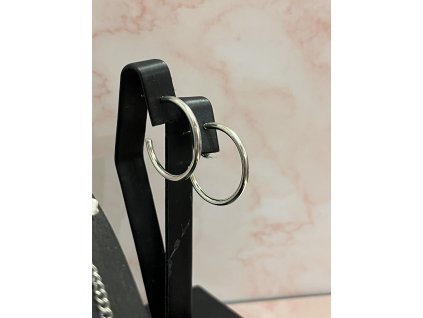 Pure Line Hoop fülbevaló  Vékony ezüst karika fülbevaló