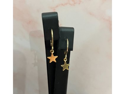 Starlet Shine Drops fülbevaló  – arany / ezüst csillag fülbevaló