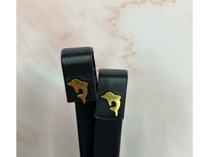 Mini Dolphin fülbevaló  – arany delfin fülbevaló
