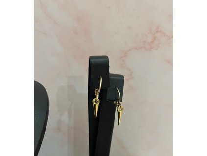 Spike Mini Drops fülbevaló  arany tű medál fülbevaló