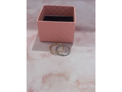 Soft Halo gyűrű  – arany / ezüst vékony lekerekített gyűrű