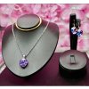 Luna Violet ékszer szett  női ékszer szett | elegáns kiegészítők