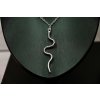 Silver Serpent nyaklánc  ezüst nyaklánc | modern hullámvonalas medállal, letisztult stílus