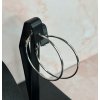 Silhouette Hoop fülbevaló  vékony ezüst karika fülbevaló