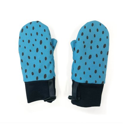 rukavičky softshellové Dots Blue