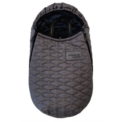 Puchowy zimowy śpiworek Superfine Dark Grey 0-12mies.