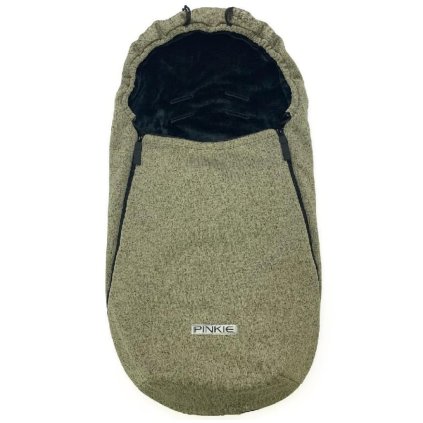 Dünner Fußsack Pinkie Knitted Softshell Army