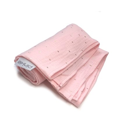 Große Mullwindel  Pinkie Muslin Light Pink