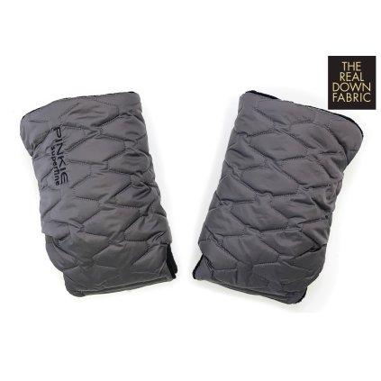 Rękawice do wózka Superfine dark grey z puchu