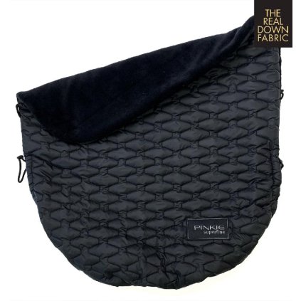 Koc z puchu ze ściągaczem Superfine Black