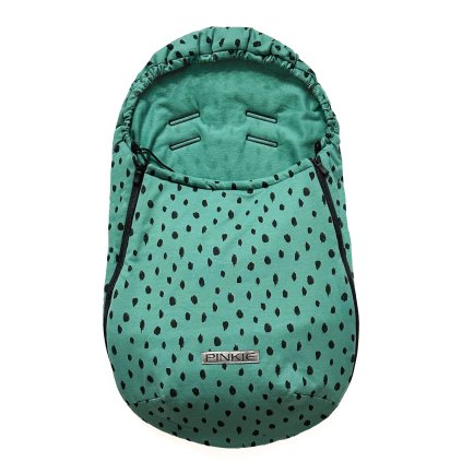 Dünner Fußsack Soft Turquoise BIO 0-12 Monate